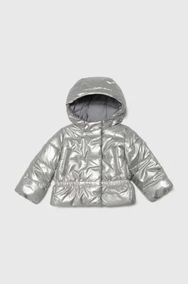 Zdjęcie produktu United Colors of Benetton kurtka dziecięca kolor srebrny