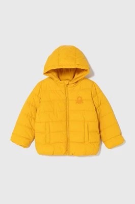 Zdjęcie produktu United Colors of Benetton kurtka dziecięca kolor żółty