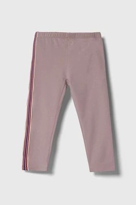 Zdjęcie produktu United Colors of Benetton legginsy dziecięce kolor różowy wzorzyste