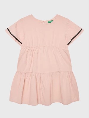 Zdjęcie produktu United Colors Of Benetton Sukienka letnia 4O9TGV00P Różowy Regular Fit
