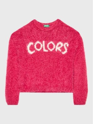 Zdjęcie produktu United Colors Of Benetton Sweter 1MAUQ102N Różowy Regular Fit