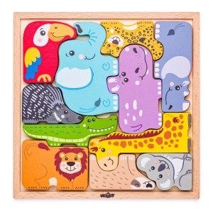 Zdjęcie produktu Woody Puzzle na desce Zwierzęta