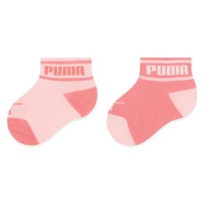 Zdjęcie produktu Zestaw 2 par wysokich skarpet dziecięcych Puma Baby Wording Sock 2P 935479 Różowy