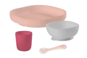 Zdjęcie produktu Zestaw Beaba Pink silikonowy