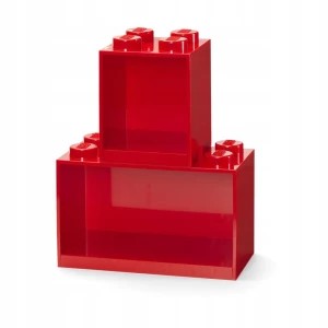 Zdjęcie produktu Zestaw Półek Lego Czerwone Klocek