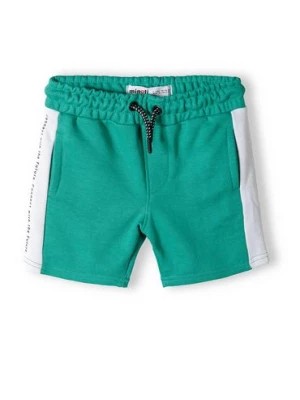 Zdjęcie produktu Zielone krótkie spodenki dresowe dla chłopca Minoti