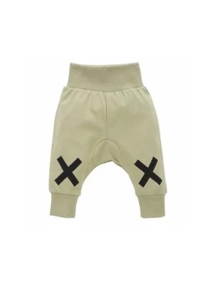 Zdjęcie produktu Zielone spodnie niemowlęce z nadrukiem Pinokio