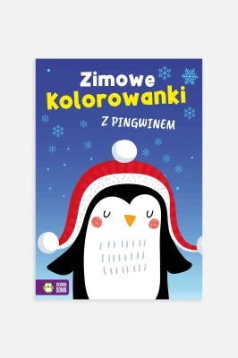 Zdjęcie produktu "Zimowe kolorowanki z pingwinem" książka z zadaniami Zielona Sowa