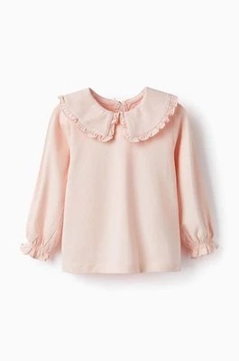 Zdjęcie produktu zippy bluzka niemowlęca kolor różowy gładka Zippy