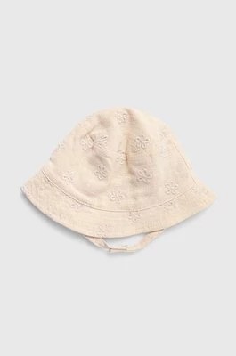 Zdjęcie produktu zippy kapelusz z domieszką lnu kolor beżowy Zippy