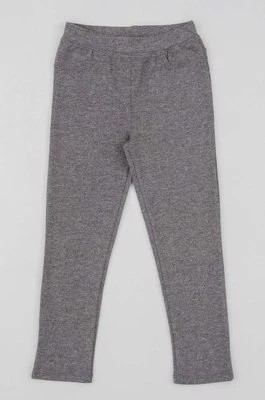 Zdjęcie produktu zippy legginsy dziecięce kolor szary gładkie Zippy