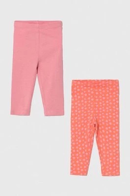 Zdjęcie produktu zippy legginsy niemowlęce 2-pack kolor pomarańczowy wzorzyste Zippy