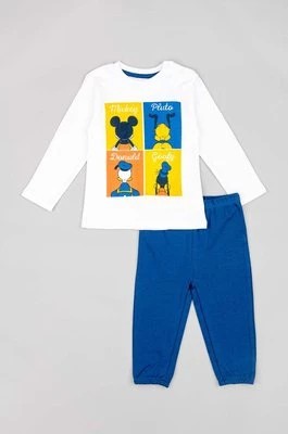 Zdjęcie produktu zippy piżama bawełniana dziecięca kolor granatowy wzorzysta Zippy