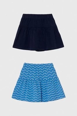 Zdjęcie produktu zippy spódnica bawełniana dziecięca 2-pack kolor niebieski mini rozkloszowana Zippy