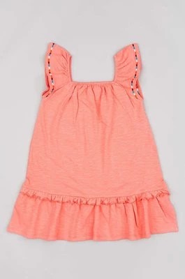 Zdjęcie produktu zippy sukienka dziecięca kolor pomarańczowy mini rozkloszowana Zippy