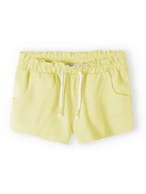 Zdjęcie produktu Żółte szorty bawełniane dla dziewczynki Minoti