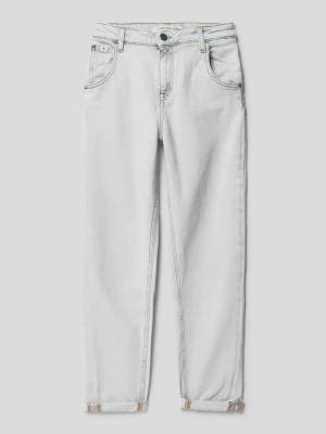 Jeansy z detalami z logo i 5 kieszeniami model ‘BARELL’ Calvin Klein Jeans