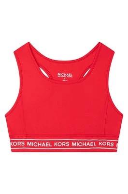 Michael Kors biustonosz sportowy dziecięcy R15105.156 kolor czerwony