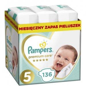 PAMPERS Pieluchy PREMIUM Care 5 Junior w super cenie