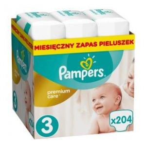 Pieluchy Pampers  Premium Care 204 szt.
