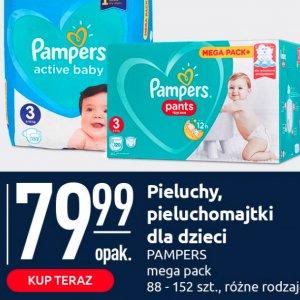Superoferta Pieluchy, Pieluchomajtki dla dzieci Pampers mega Pack