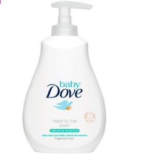 DOVE BABY SENSITIVE MOISTURE emulsja do mycia ciała i włosów -40%