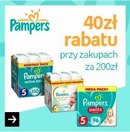 Pampers - rabat 40 zł