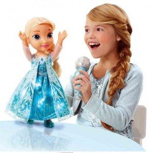 Śpiewająca Lalka Elsa Kraina Lodu z mikrofonem -40%