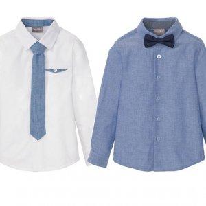 Hit cenowy - LUPILU® Koszula chłopięca z krawatem lub muszką, 1 sztuka