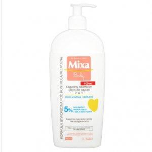 MIXA BABY łagodny szampon i płyn do kąpieli 2w1