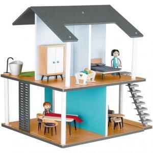 Hit cenowy - PLAYTIVE®JUNIOR Drewniany domek dla lalek z akcesoriami