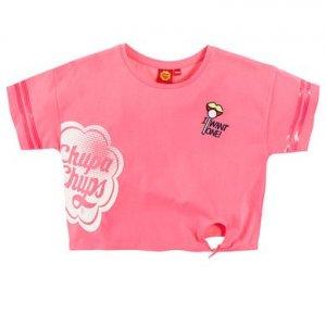 Cool Club T-shirt dziewczęcy pudełkowy różowy Chupa Chups -20%