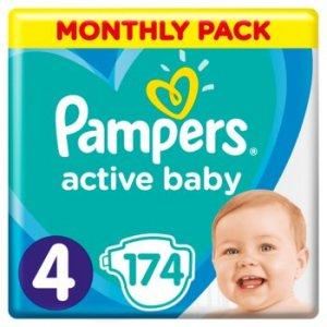 Pampers Active Baby Pieluchy jednorazowe rozmiar 4 -21%