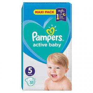 Pampers - Active Baby 5 Maxi Pack waga 11 - 16 kg