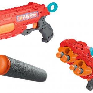 Hit cenowy - PLAYTIVE® Pistolet-zabawka Xshot/magazynek z rzutkami dla dzieci, 1 sztuka