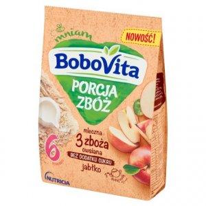 Bobovita - Kaszka mleczna 3 zboża owsiana jabłkowa