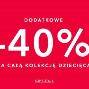 Dodatkowe 40% na całą kolekcję dziecięcą w ebutik.pl