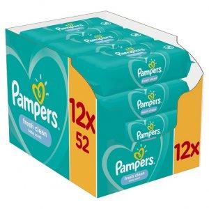 Pampers - Fresh Clean chusteczki nawilżające dla niemowląt w super cenie