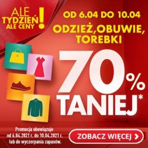 Odzież, obuwie i torebki w Biedronce -70%