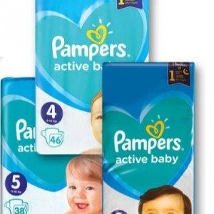PAMPERS Pieluszki Active Baby, rozmiar 3, 4 lub 5 - drugi produkt 30%
