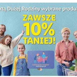 Z kartą dużej rodziny wybrane produkty w Lidlu -10%