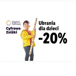 Digital Festival - Cyfrowe Zniżki Ubrania dla dzieci w Lidlu -20%