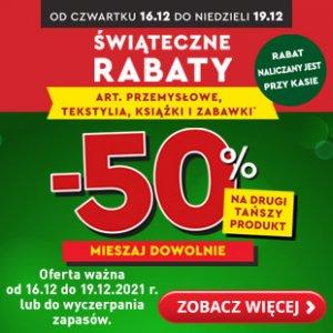 Świąteczne rabaty - zabawki, książki, artykuły przemysłowe i tekstylia w Biedronce -50%