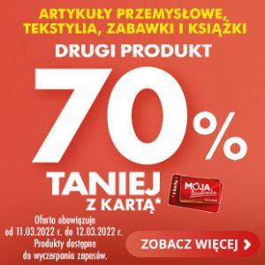 Akcesoria przemysłowe, obuwie, tekstylia domowe i zabawki w Biedronce -70%