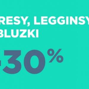 Dresy, legginsy i bluzki do -30%