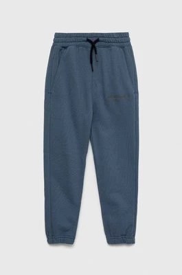 Zdjęcie produktu Abercrombie & Fitch spodnie dresowe kolor niebieski z nadrukiem