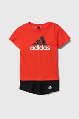 Zdjęcie produktu adidas komplet bawełniany niemowlęcy kolor pomarańczowy Adidas
