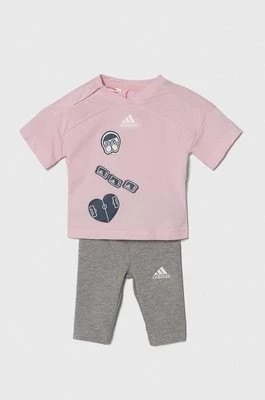 Zdjęcie produktu adidas komplet niemowlęcy kolor różowy Adidas