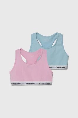 Zdjęcie produktu Calvin Klein Underwear biustonosz sportowy dziecięcy 2-pack kolor różowy