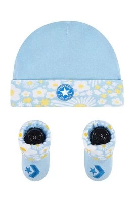Zdjęcie produktu Converse komplet niemowlęcy - czapka i skarpetki 2-pack kolor niebieski